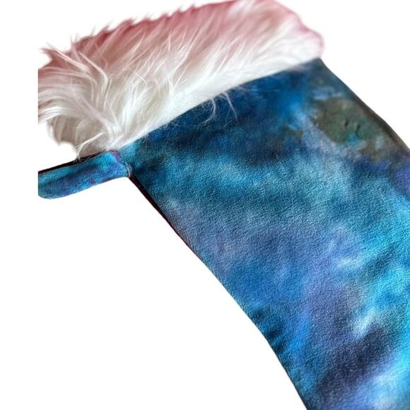BRAND NEW Handmade Tie Dye Christmas Stocking - Picture 3 of 8